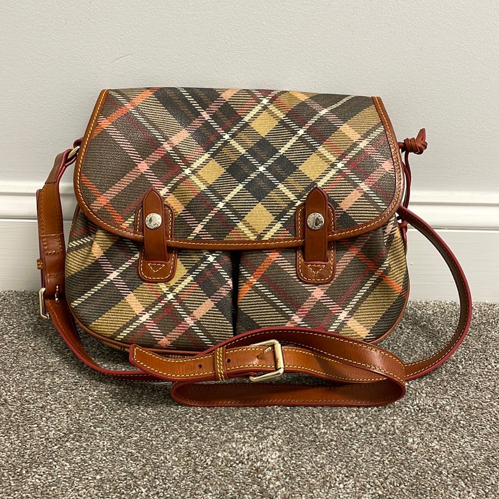 Dooney and Bourke Taupe Messenger Bag